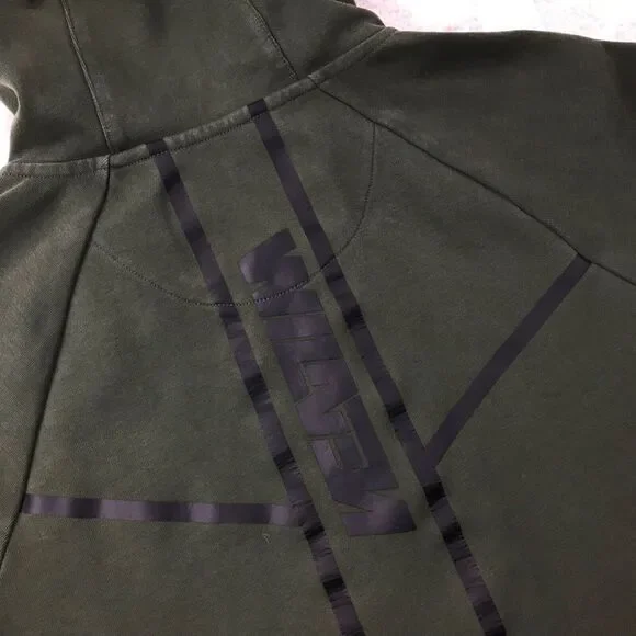 Venum Hoodie Sweatshirt Mens Small Green Full Zip MMA Fighting Training * - Picture 12 of 14